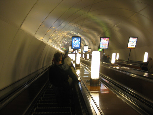 Saint Petersburg has the deepest subways in the World.  Skip them, use your feet.  