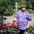 In my rose garden. In my rose garden.
