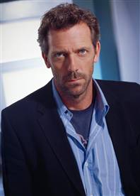 English actor Hugh Laurie is one of the few men who looks good with scruff.