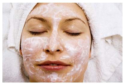 Woman with face mask
