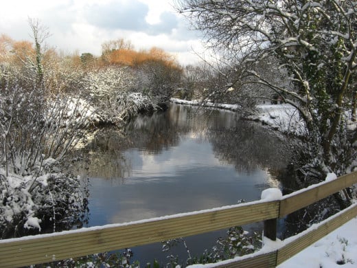 Les Rouvets Lake in the Snow