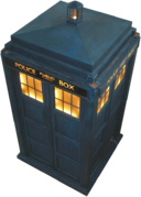 The TARDIS, England's most recognizable time travel vehicle.
