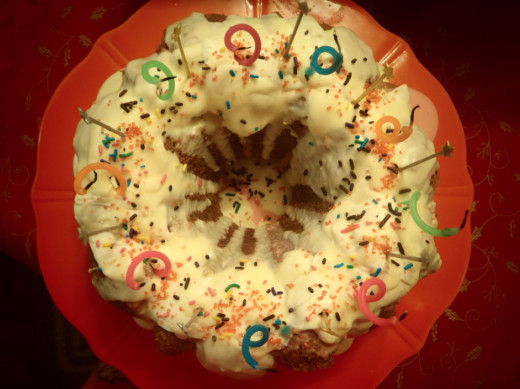 My daughter (KC) baked this beautiful and yummy carrot cake!