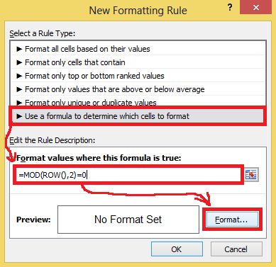 Apply new function for formatting rule