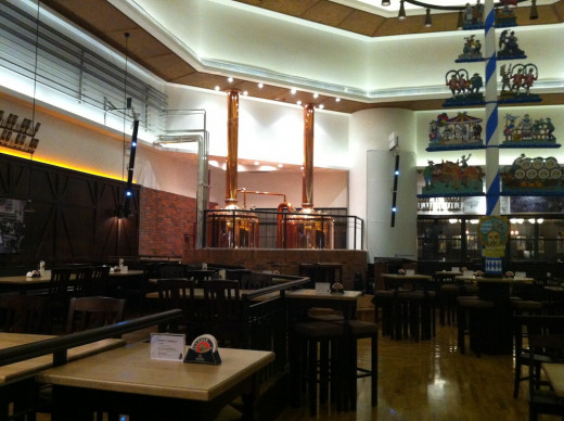 German restaurant with micro brewery in Tai Ko Hui Shopping Mall