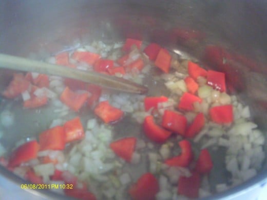 Gumbo uses a 'holy trinity' of celery, onion, and bell pepper.