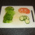 Lettuce, cucumber and tomato prepared for sandwich