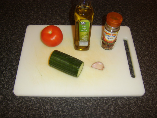 Cucumber salsa principal ingredients