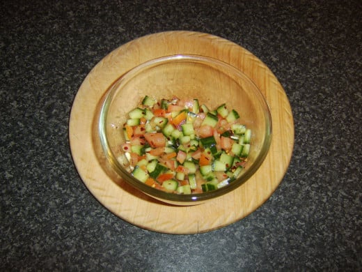 Simple cucumber salsa