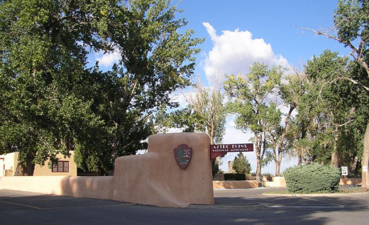 SkybirdForever photographed the entrance to  the Aztec Ruins National Monument on September 18, 2009.
