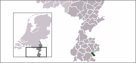 Map location of Simpelveld, Limburg province, The Netherlands