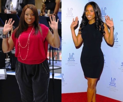 Jennifer Hudson before and after loosing weight