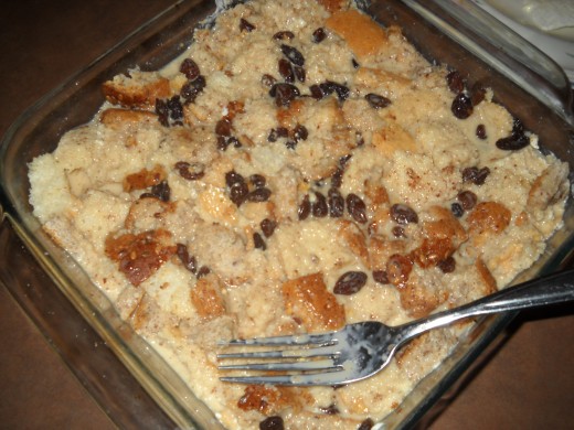 Quick bread pudding