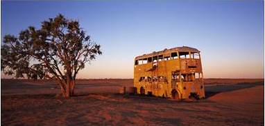 Abandoned bus in Australia.