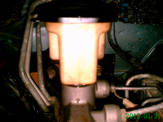 Top off the master brake cylindar if needed.