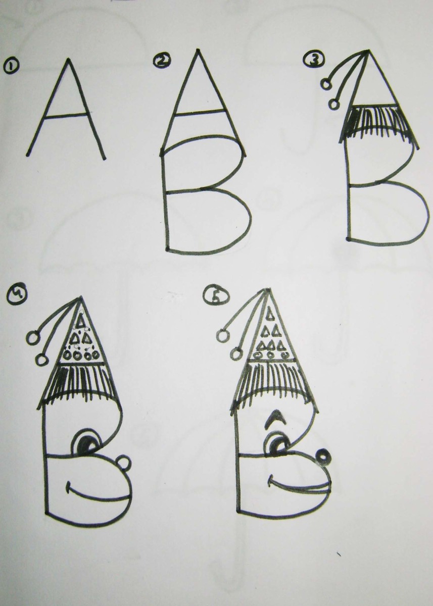 How to Teach Kids to Draw Using the Alphabet