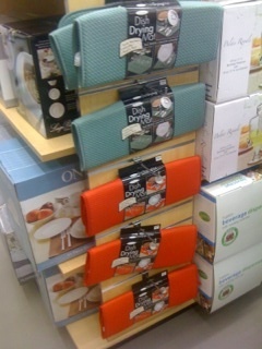 Lots of color choices at Bed, Bath and Beyond