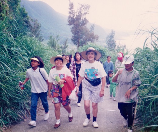Hiking up the Road
