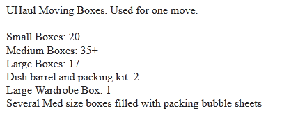 This was a posting I found on Craigslist in my area for $100. (These are almost always negotiable)