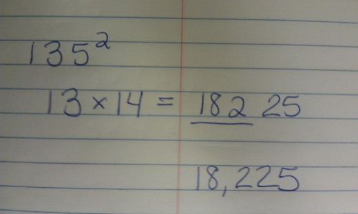 Square of 135