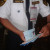 Inspector at Airport terminal, Manila, Philippines. Inspector at Airport terminal, Manila, Philippines.