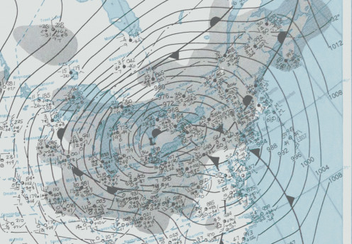 Weather Map for the 1978 Blizzard