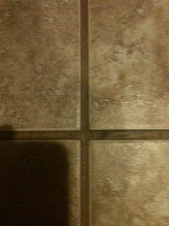 Tile before cleaning