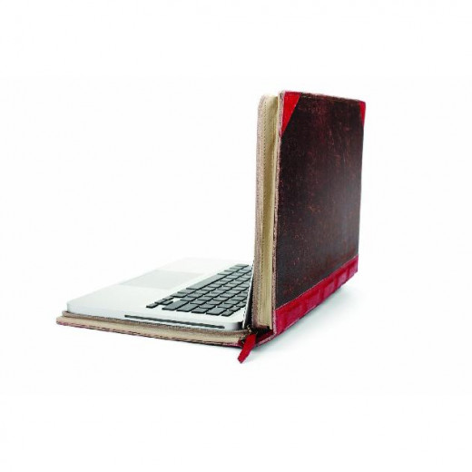 The Twelve South BookBook is a cool laptop case that resembles a leather bound book.