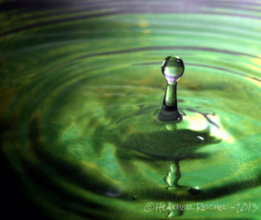 The paper is used to give color to the water