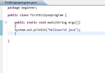 java program