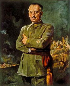 This is a portrait of Francisco Franco that was published on the front cover of Time magazine in September 1937.