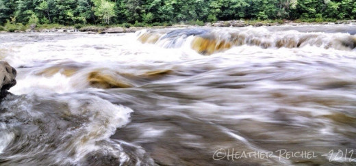 Full noon sun with a 3 second exposure using stacked ND filters