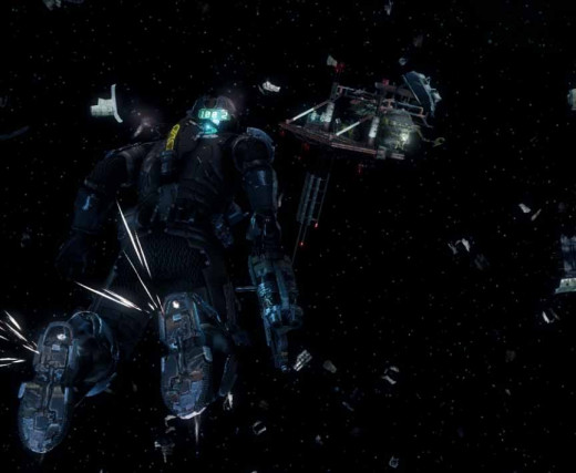 Aim for this small station to get to the small shuttle that will bring Isaac to the Terra Nova