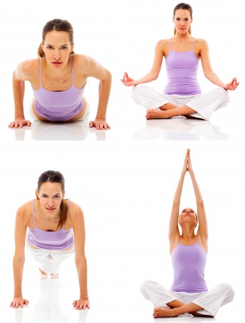 Yoga and stretching exercises can loosen your body and help you calm down.