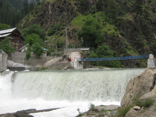 Scenic waterfall in Kuton Town, Neelum Valley. There is a very comfortable and beautiful resort in Kuton which can be booked from Muzaffarabad.