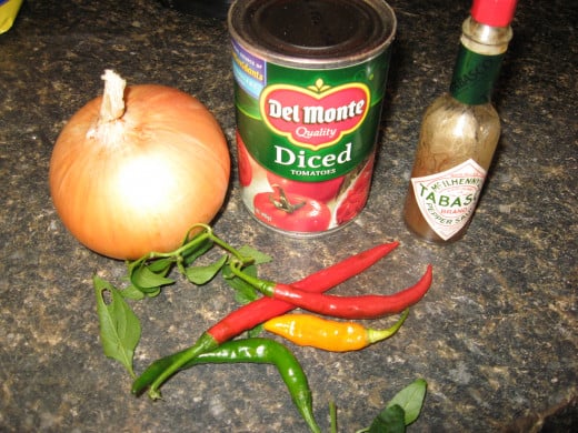 some of my favorite salsa ingredients