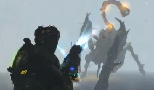Dead Space 3 defeat the necromorph by destroying the flashing bulbs in the tentacles
