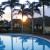 Sun coming up over the main pool. Allegro Resort. Cozumel, Mexico Sun coming up over the main pool. Allegro Resort. Cozumel, Mexico