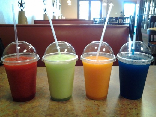 Choose from one of their four slush flavors OR one of their malt beverages! (not pictured)