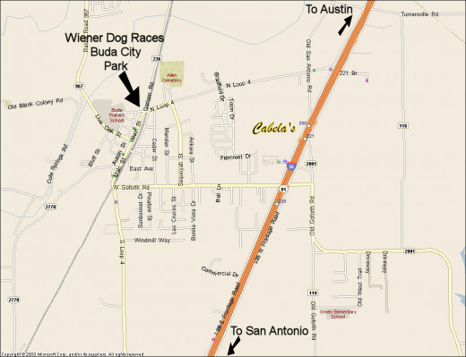 Buda TX City Park Map