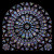 The north rose window of Cathédrale Notre-Dame de Paris was photographed by Krzysztof Mizera on August 5, 2008. The north rose window of Cathédrale Notre-Dame de Paris was photographed by Krzysztof Mizera on August 5, 2008.