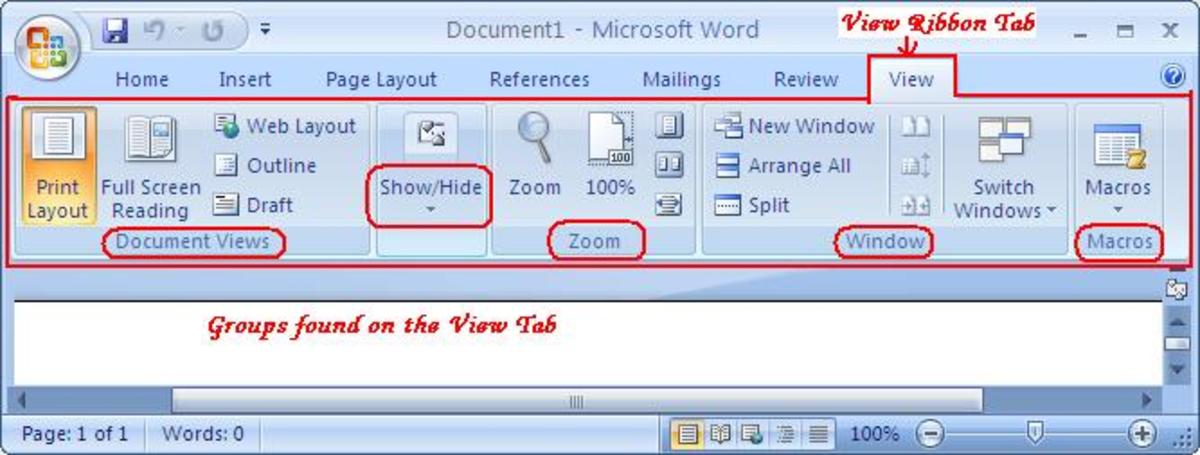 Fungsi Tab View Pada Microsoft Word 2007 Panduan Microsoft Office ...