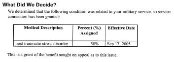 July 2008 PTSD Approval