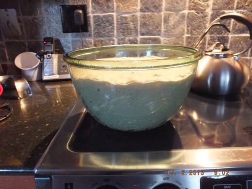 It's early and I just took the dough out of the fridge.