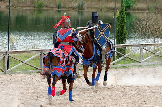 Jousting is just one of the many entertainment choices at the Texas Renaissance Festival, a top tourist draw in October. 