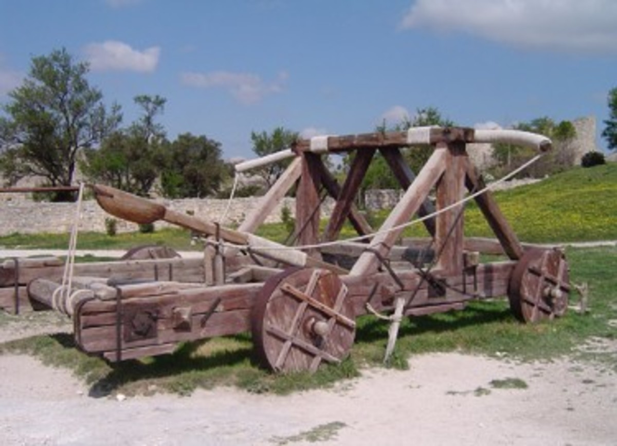 ancient catapult - reproduction