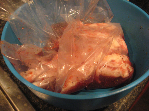 Place bag in bowl and refrigerate for at least two hours.