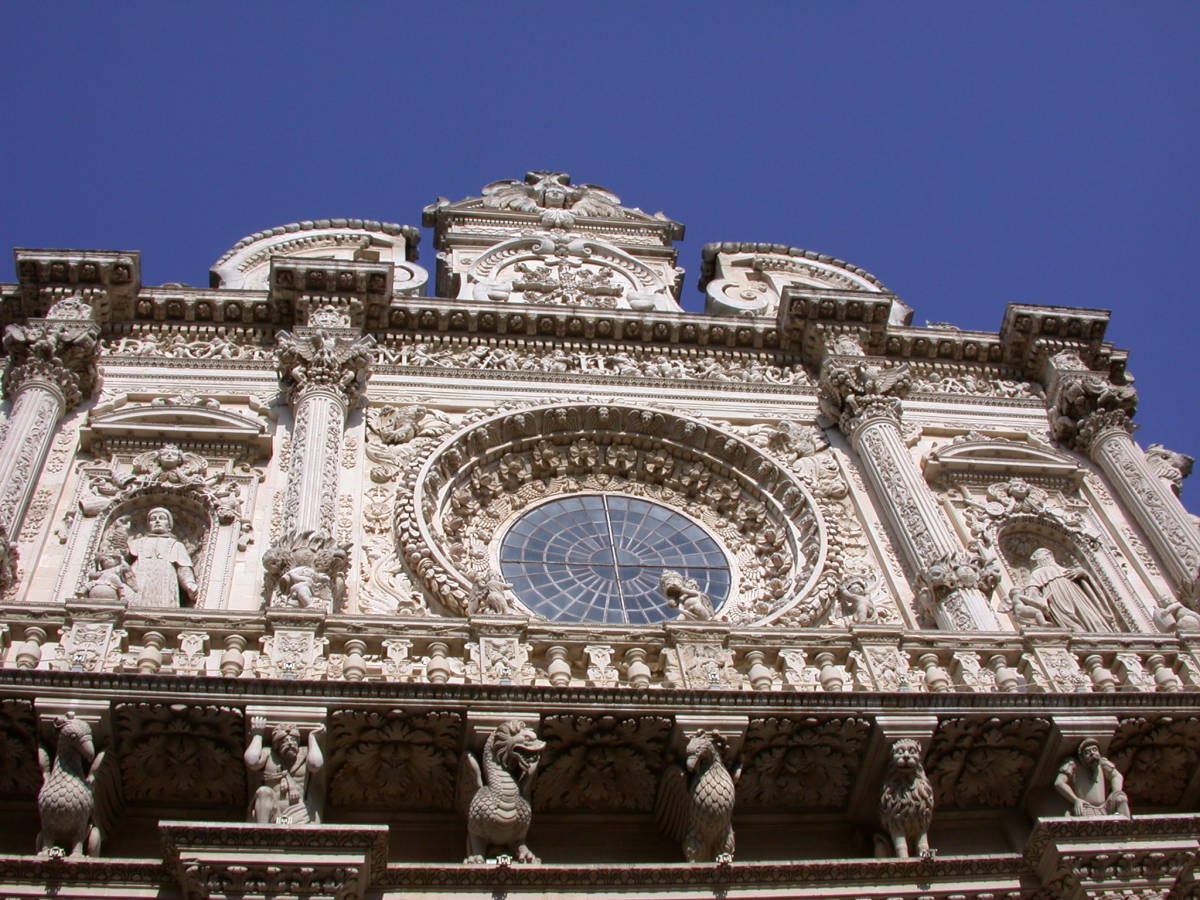 One of the highlights in Lecce is the Basilica of Santa Croce.