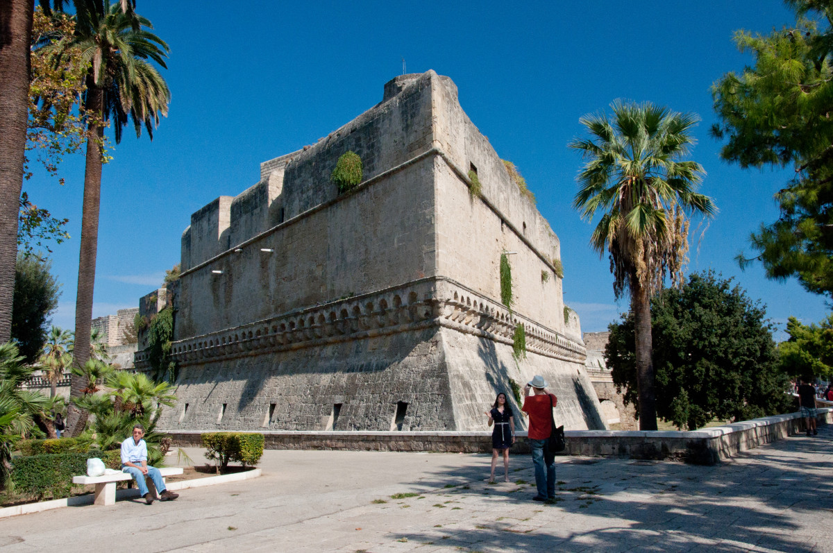 Built in 1132, Castello Normanno-Svevo Bari is used for exhibitions today.