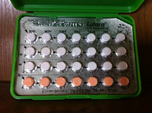 The bottom row of these birth control pills contain no hormones. Those are just the place keepers to make sure you keep your regular schedule all month long.